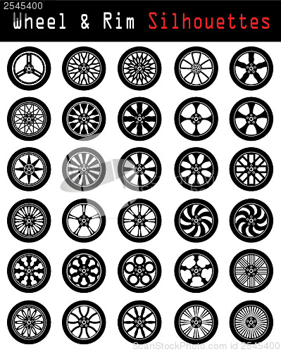 Image of Wheel & Rim silhouettes