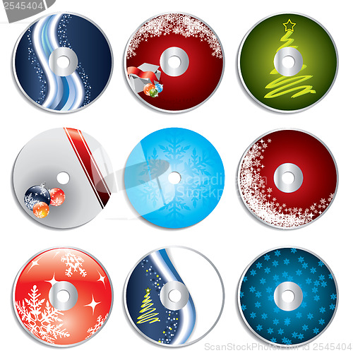 Image of Christmas cd&dvd labels 