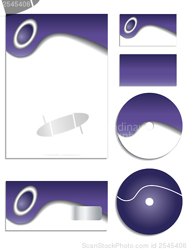 Image of Purple business set 