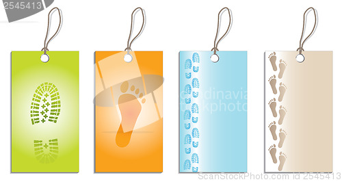Image of Foot labels 