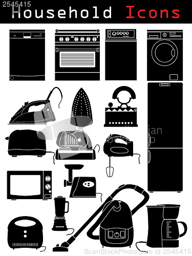 Image of Household icons 