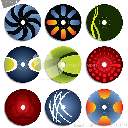 Image of CD & DVD label designs 