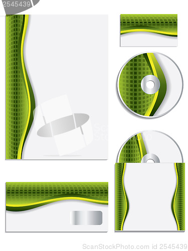 Image of Textured company vector set 