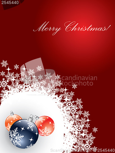 Image of Red Christmas card