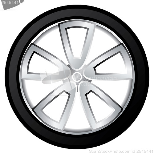 Image of Metallic vector wheel 