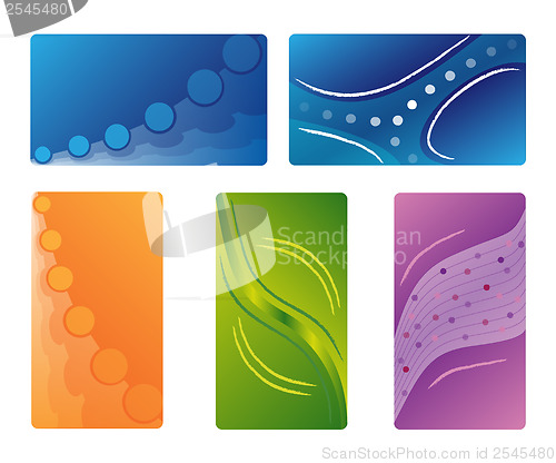 Image of Various new business cards 