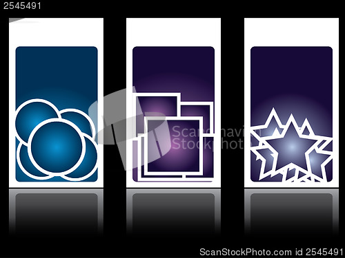 Image of White frame labels 