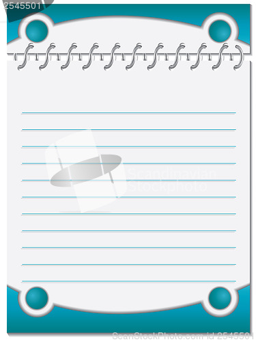 Image of Blue design notebook 