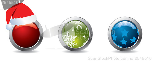 Image of Christmas buttons 