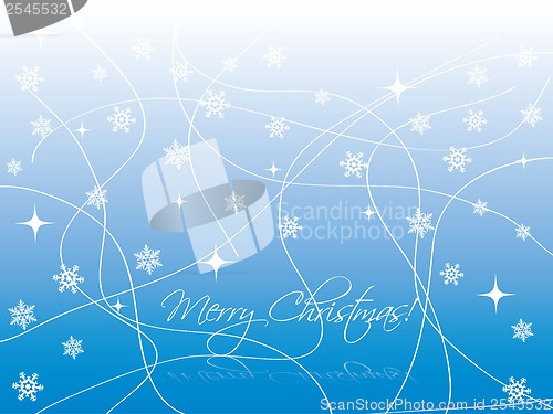 Image of Blue christmas card