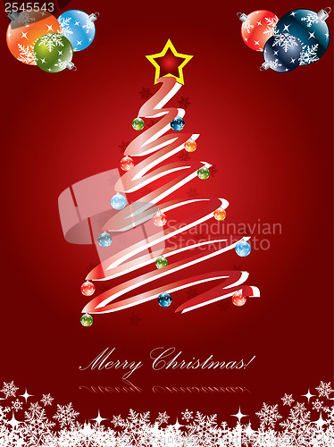 Image of Christmas tree card 