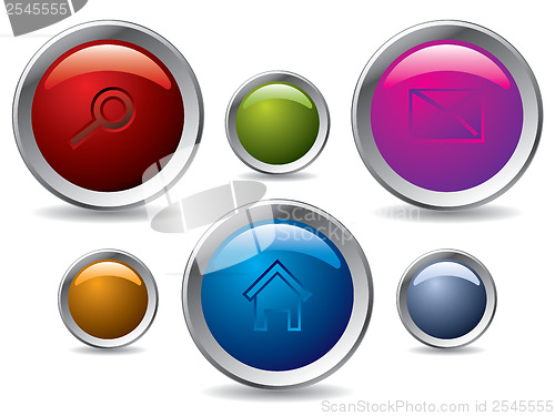 Image of Web button set 