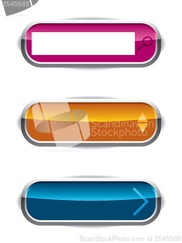 Image of Shiny web buttons 
