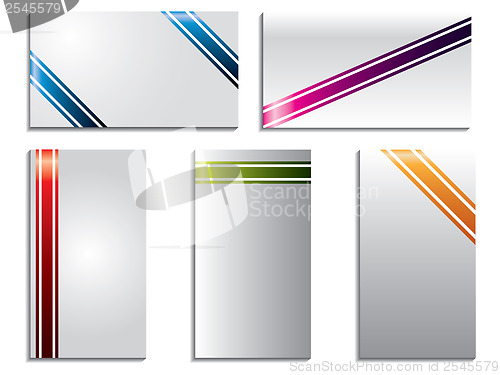 Image of Color stripped business cards