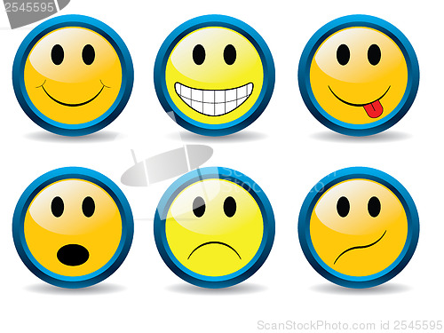 Image of Set of smileys 