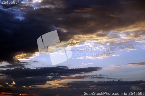 Image of Multicolor sunset sky on summer sea