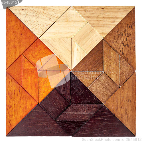 Image of wood tangram square