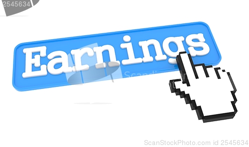 Image of Earnings Button with Hand Cursor.