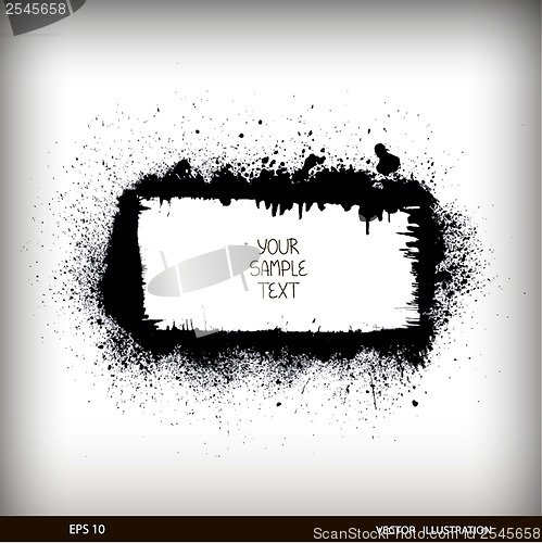 Image of Grunge vector frame. Grunge background.