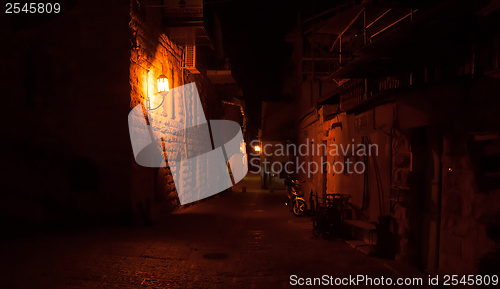 Image of Romantic night street