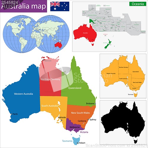 Image of Australia map