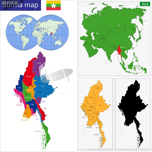 Image of Burma map