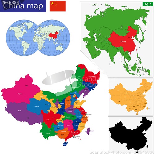 Image of China map