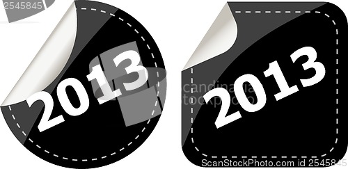 Image of 2013 Labels, stickers, pointers, tags for your (web) page