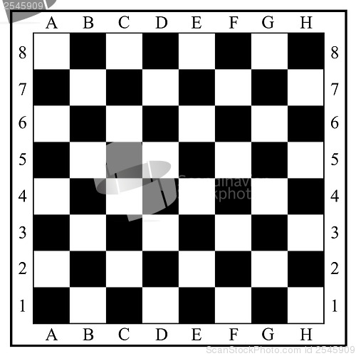 Image of Chess board without chess pieces