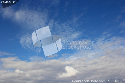 Image of blue sky with clouds