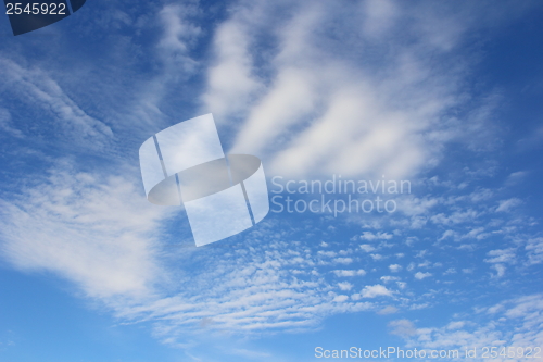 Image of blue sky with clouds