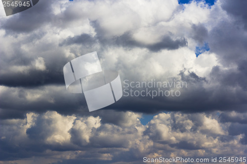 Image of blue sky with clouds