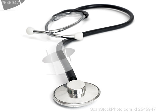 Image of stethoscope isolated over a white background. 