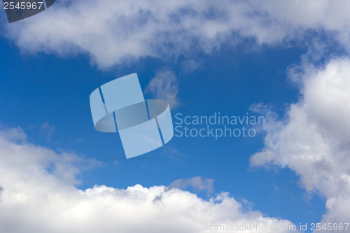 Image of blue sky with clouds