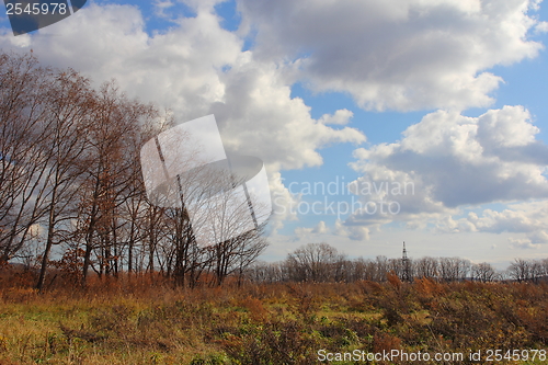 Image of blue sky with clouds