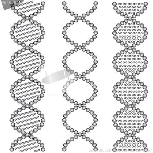 Image of DNA Symbols . Vector illustration.