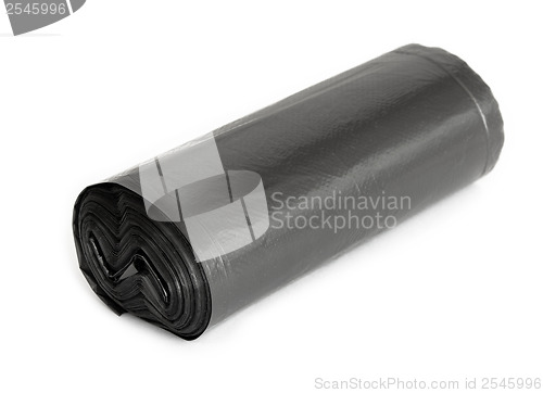 Image of Roll of plastic garbage bags