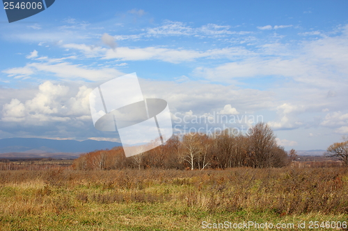 Image of blue sky with clouds