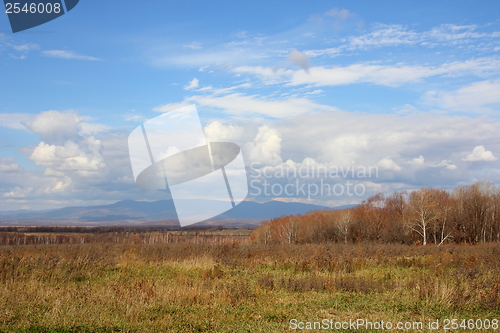 Image of blue sky with clouds