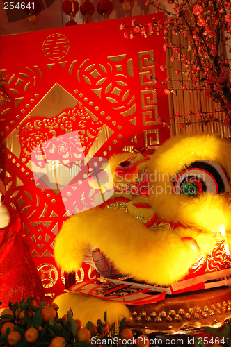 Image of Chinese dragon and scissor cut artworks