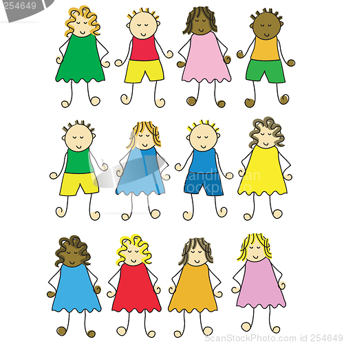 Image of Cartoon children