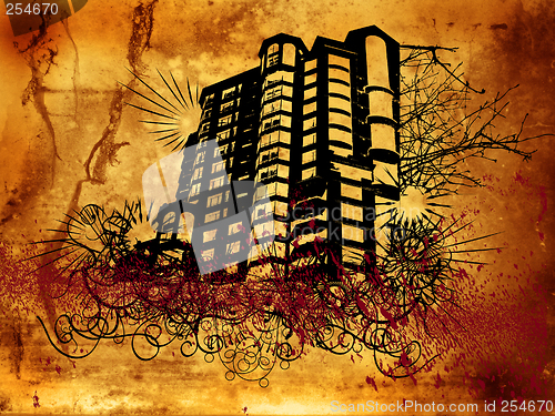 Image of Grunge buildings