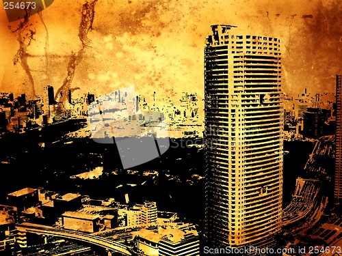 Image of Grunge buildings