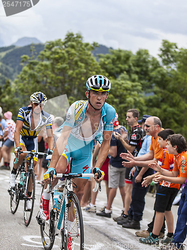 Image of Francesco Gavazzi Climbing Alpe D'Huez