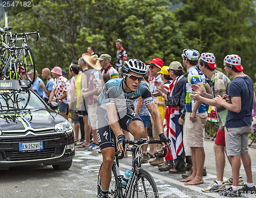 Image of Niki Terpstra Climbing Alpe D'Huez