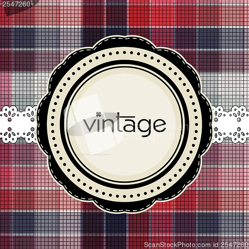 Image of A vintage greeting card template