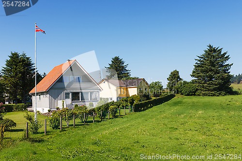 Image of Traditional wooden houses in Norway