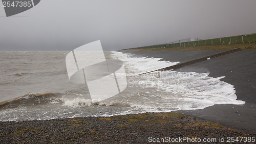 Image of Extreme high tide in the Netherlands