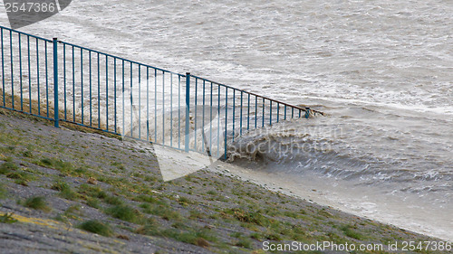 Image of Extreme high tide in the Netherlands