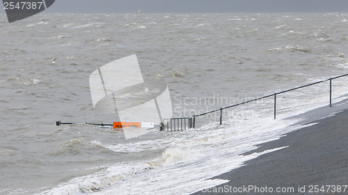 Image of Extreme high tide in the Netherlands